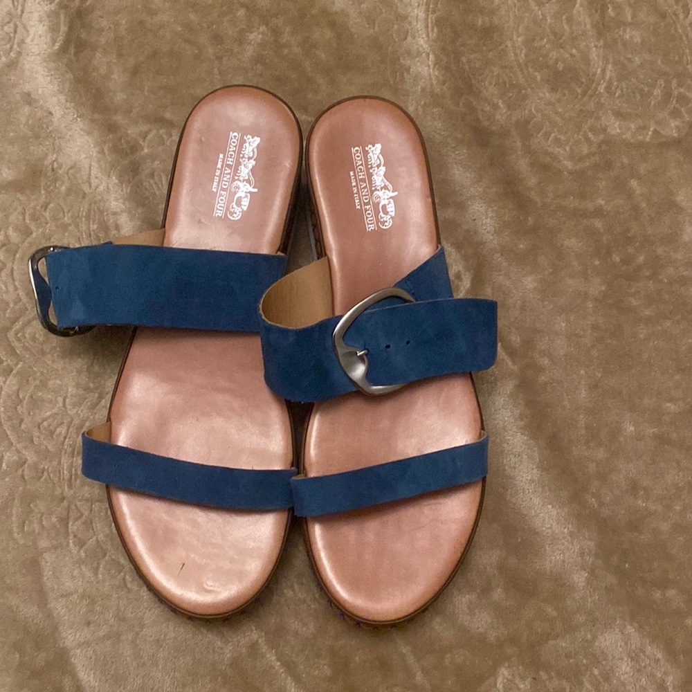 Coach and four platform sandal
